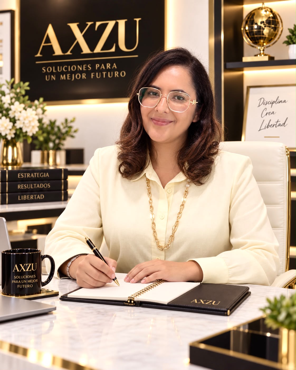 Loendy Zuniga escribiendo y organizando un proceso